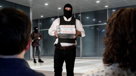 Полицейские съэкономили на пицце для заложников банка