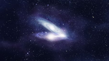 Телескоп Хаббла НАСА запечатлел редкое зрелище спаривания 2х галактик