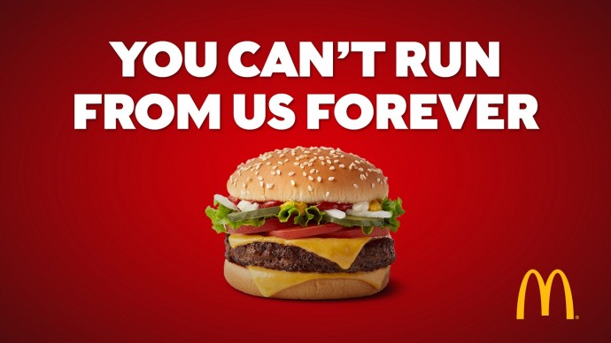 Реклама Макдоналдса гласит о неизбежности